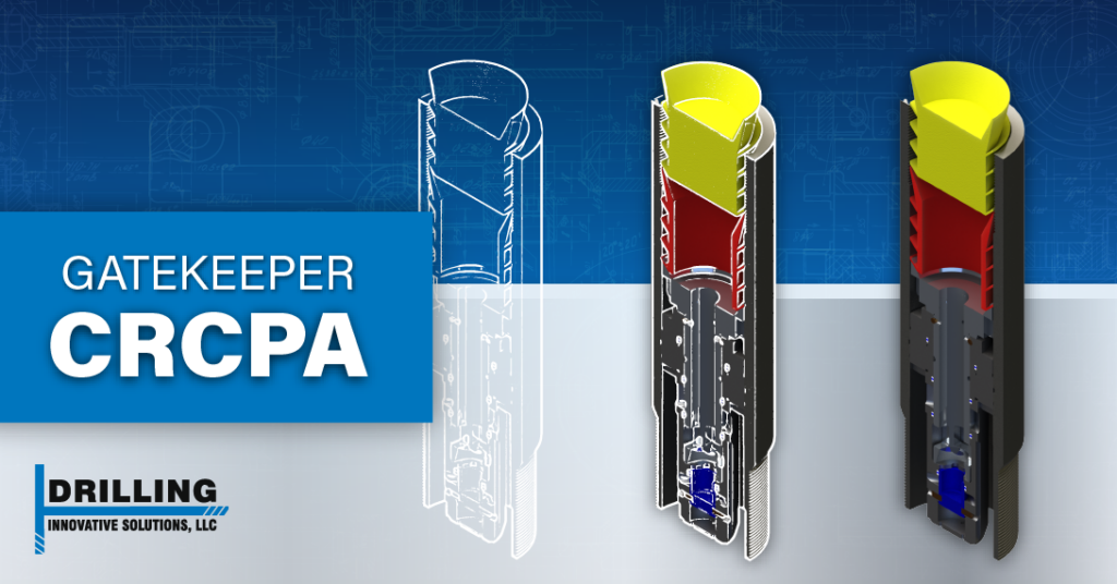Gatekeeper CRCPA diagram showcasing 9-5/8 Aluminum Gatekeeper with Cement Retaining Collar emphasizing cost-effective valve actuation.
