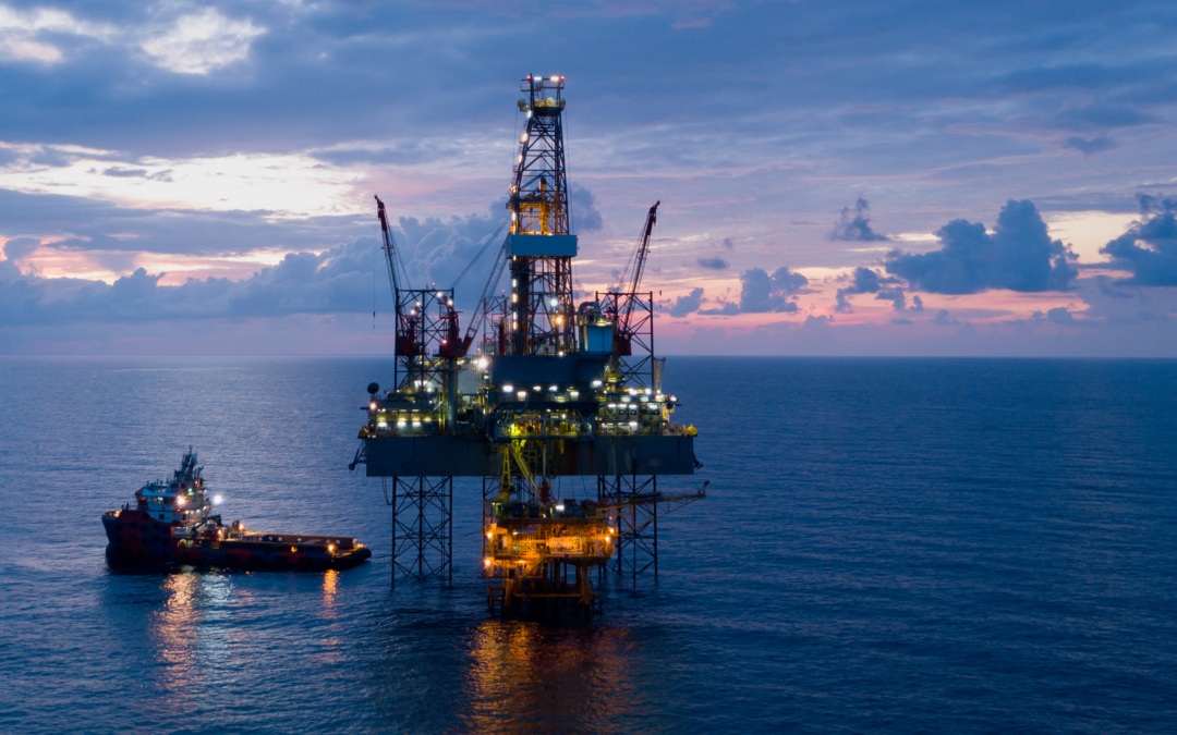 safety float valves on offshore oil rig